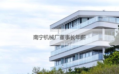 南寧機(jī)械廠董事長年薪 南寧機(jī)械廠工作招聘
